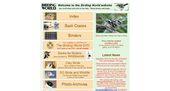 Desktop Screenshot of birdingworld.co.uk